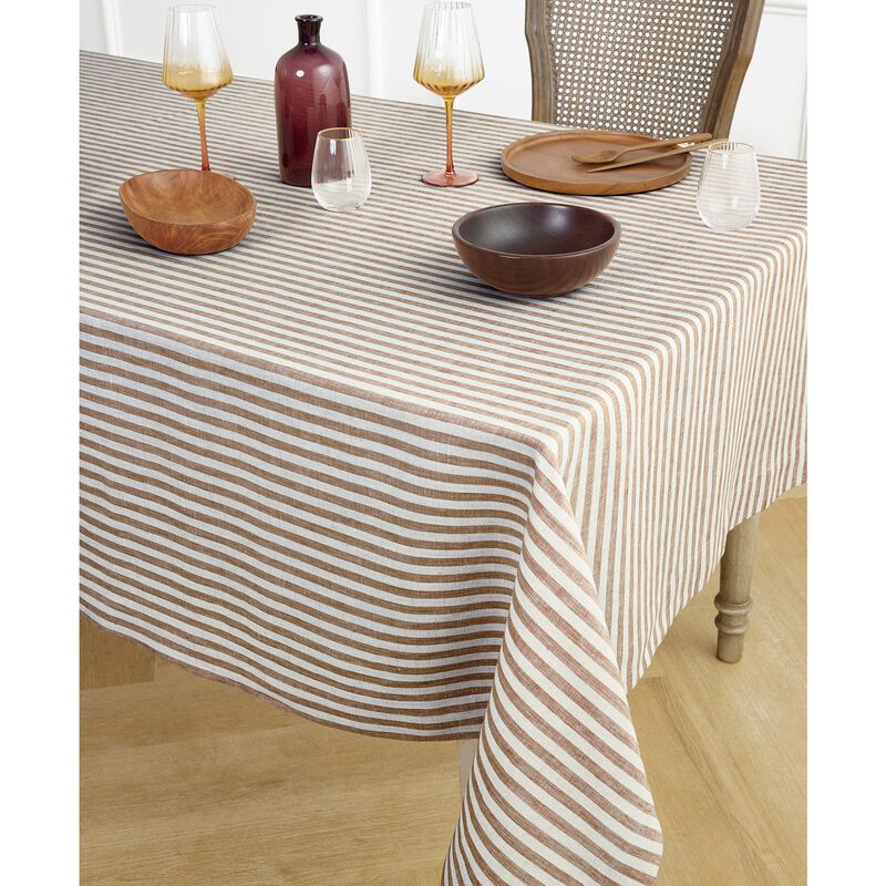 Linen Tablecloth - Amalfi Stripe image number 1