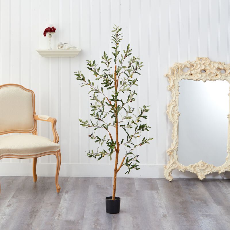 Hivvago 4.5 Feet Olive Artificial Tree