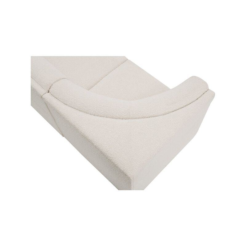 Meridian Furniture Ollie Cream Boucle Fabric Modular Sofa