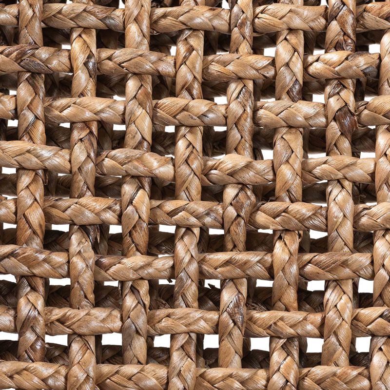 bali & pari Alise Handwoven Seagrass Dining Chair with Mahogany Wood Frame &ndash; Woven Back and Seat Chair for Dining Room or Kitchen, Earthy Brown