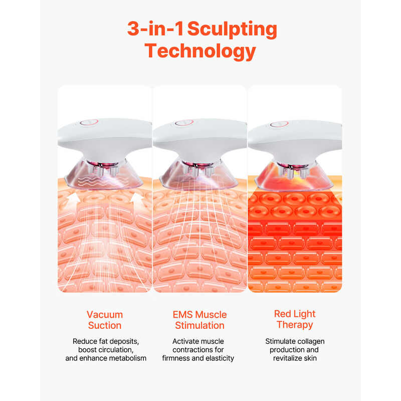 VEVOR Body Sculpting Machine 3-in-1 Electric Cellulite Massager with 3 Modes image number 2