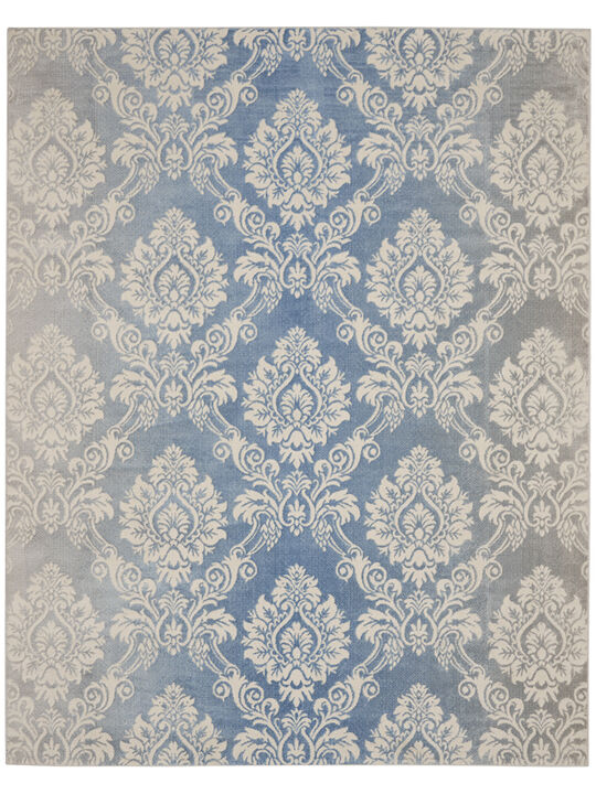 Elation ETN03 Ivory/Blue 7'10" x 9'10" Rug