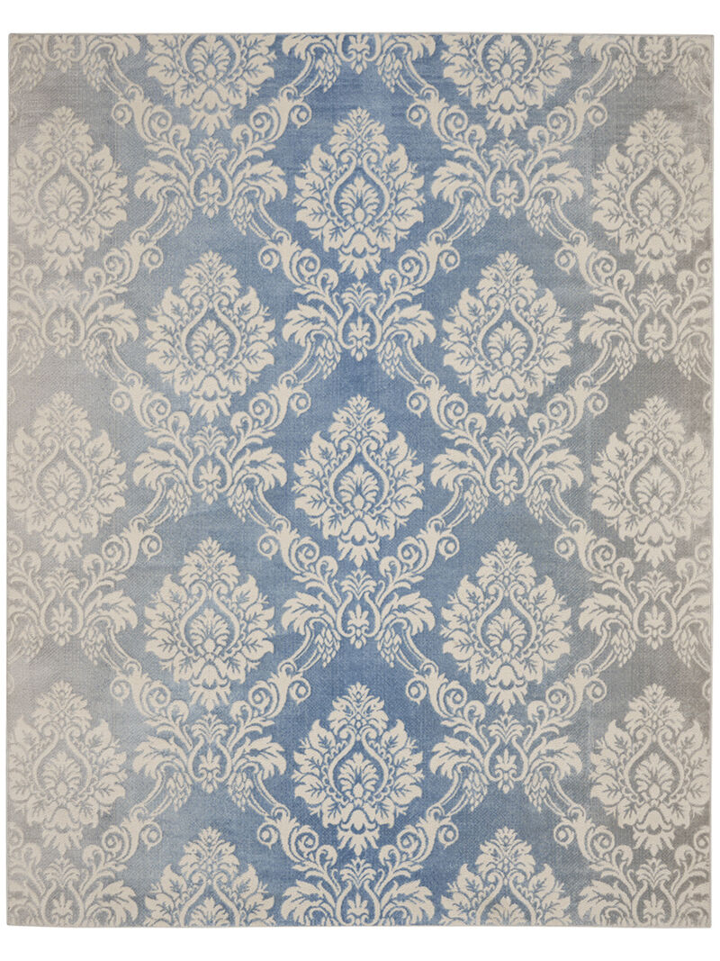 Elation ETN03 Ivory/Blue 7'10" x 9'10" Rug
