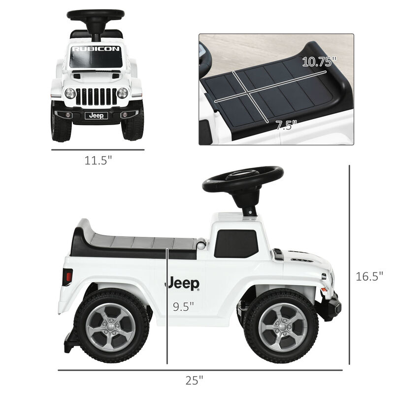 BreeBe Kids Sliding Ride On Car with Storage and Horn image number 2