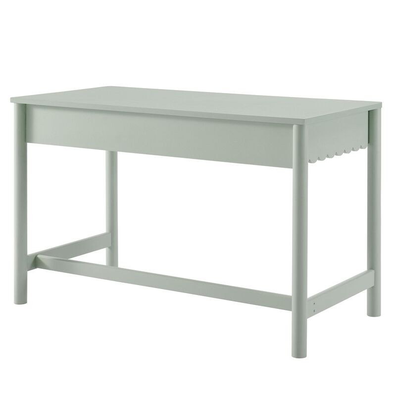 Modway Emmeline Scallop Desk in Sage image number 3