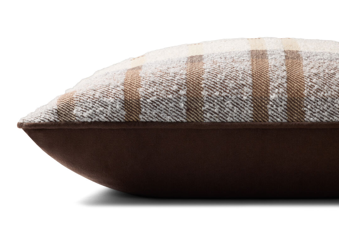 PLL0156 Brown/Multi 20''x20'' Down Pillow