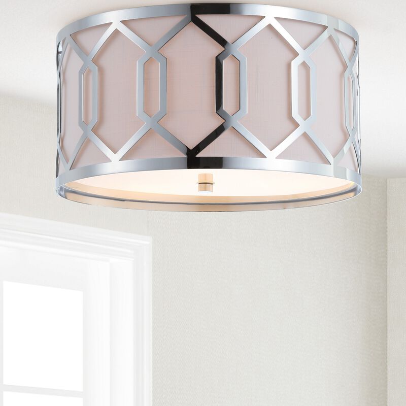 Hex Metal LED Flush Mount