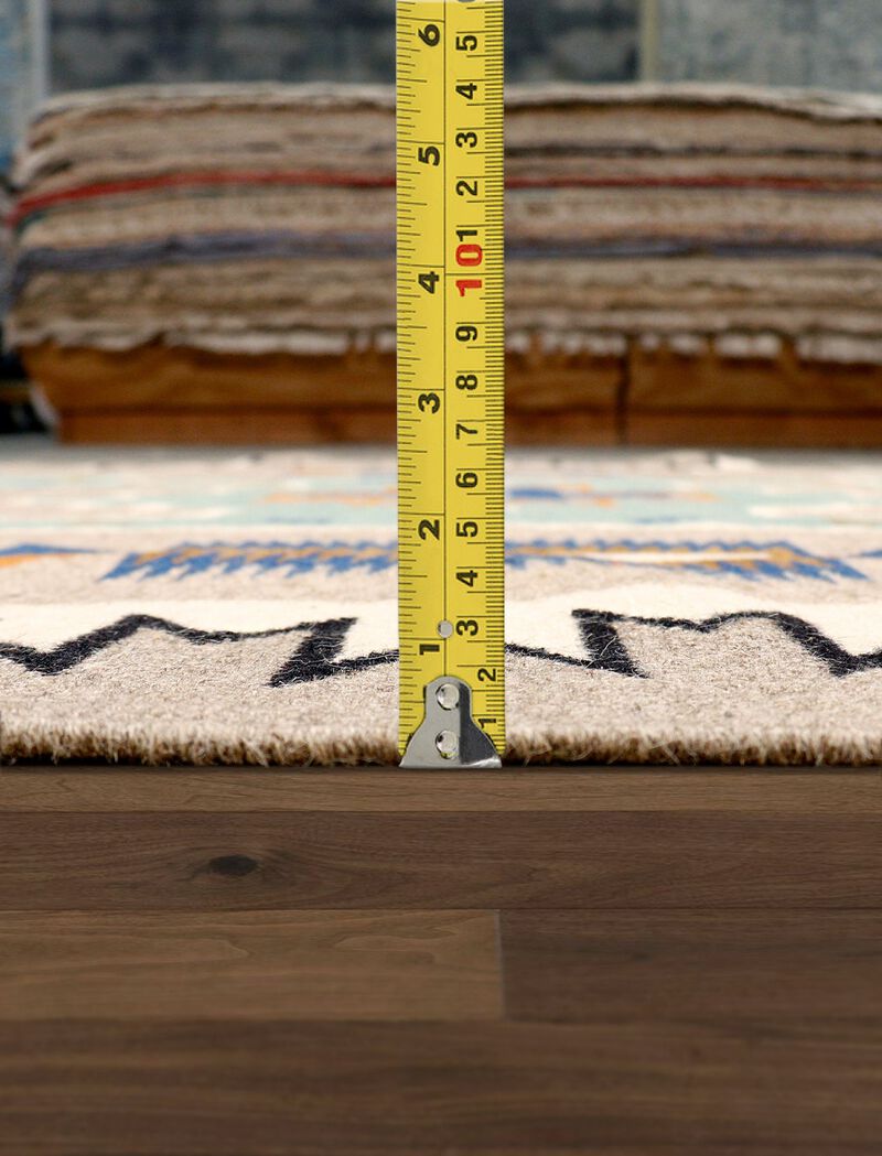 Pasargad Home Tuscany Reversible Wool Mocha Area Rug- 6' 0'' X 9' 0'' image number 4
