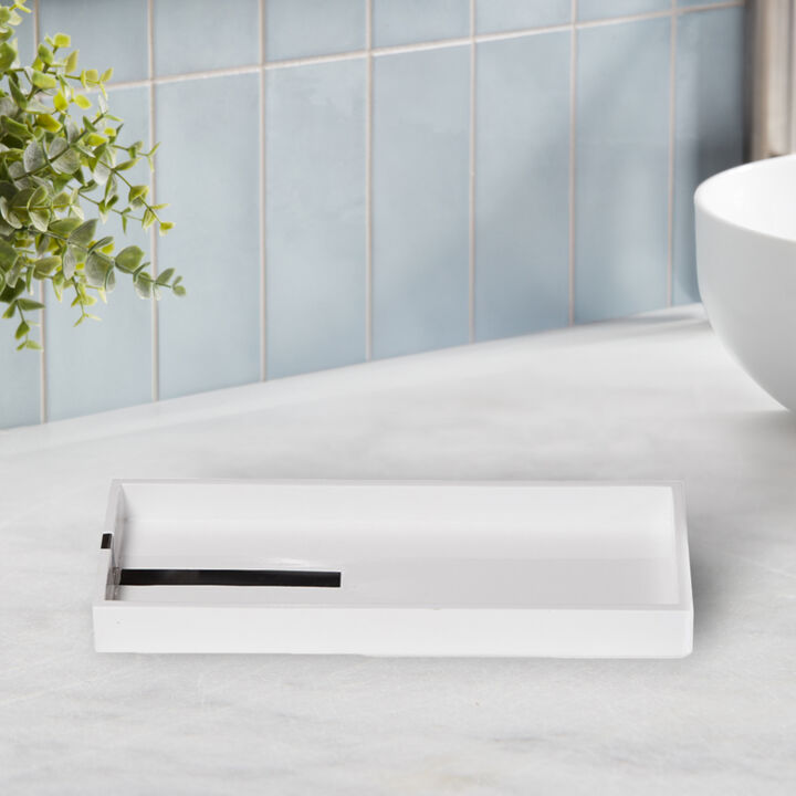 Houston Street White Amenity Tray