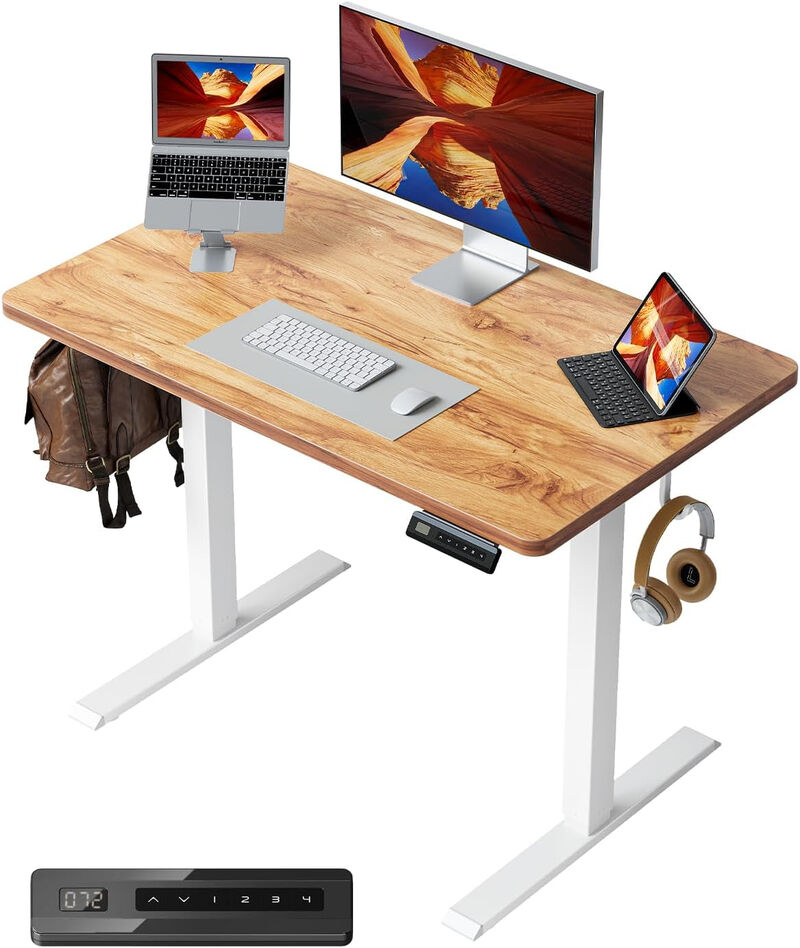ShipItFurniture 32" x 20" Electric Standing Desk Unit with Memory Presets image number 0