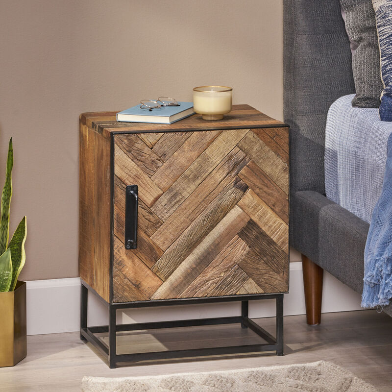 Streamdale Nightstand: Handcrafted Charm With Ample Storage