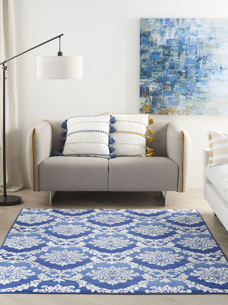 Whimsicle WHS01 Blue 4' x 6' Rug