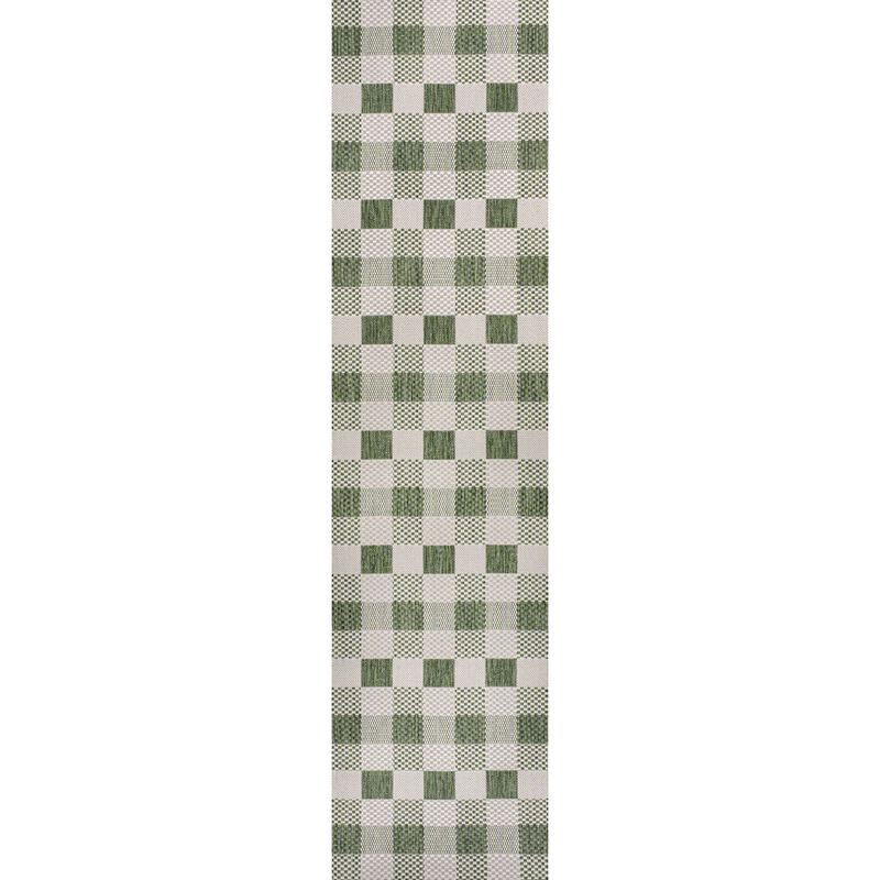 Darcy Traditional Geometric Bold Gingham Indoor/Outdoor Area Rug