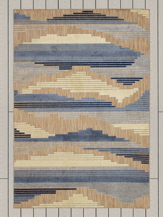 Cabana Pristine Cove Blue 6'x9' Rug