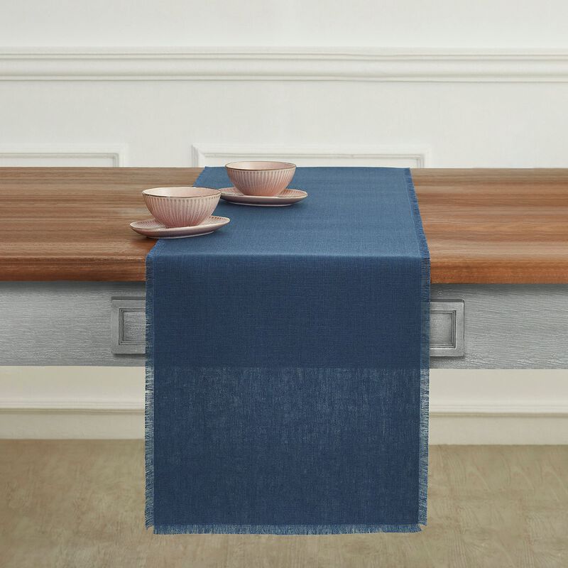 Christmas Linen Table Runner - Fringe, Solino Home