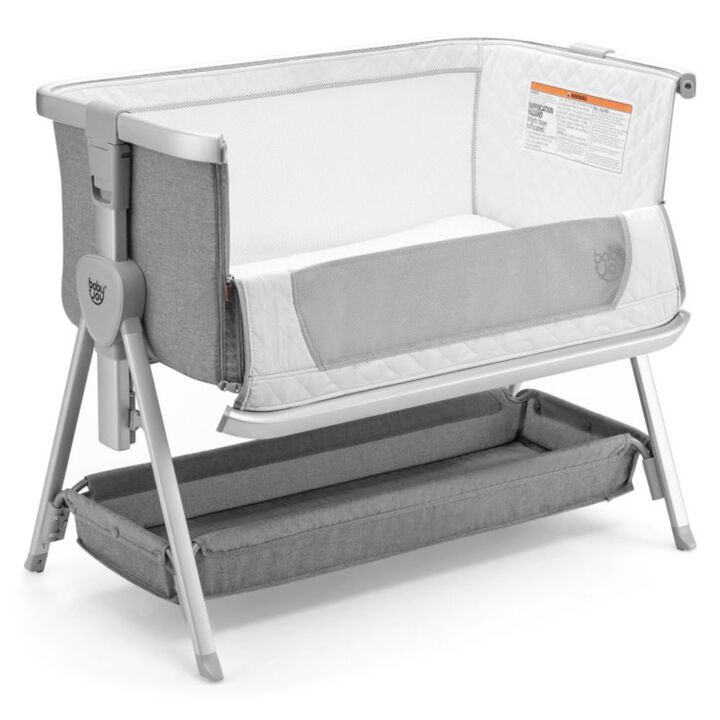 Hivago Baby Bed Side Crib Portable Adjustable Infant Travel Sleeper Bassinet