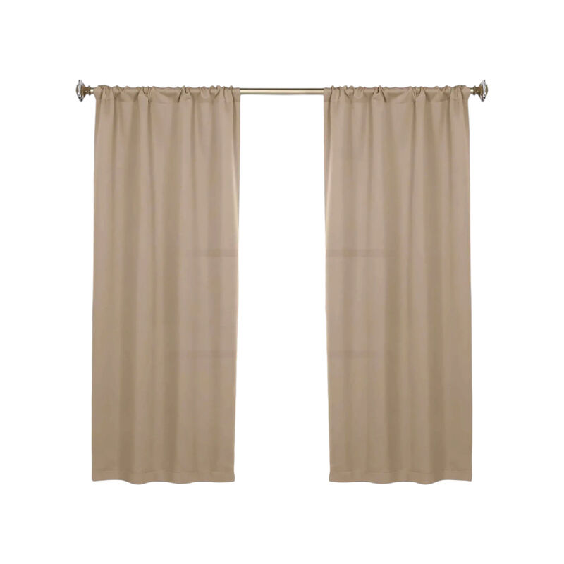 Blackout Curtain Set of 2, Solid Window Drapes for Bedroom and Living Room image number 0