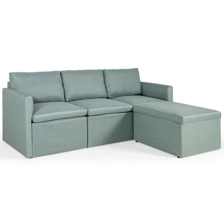 Hivvago Convertible L-Shaped Sectional Sofa Couch with Reversible Chaise
