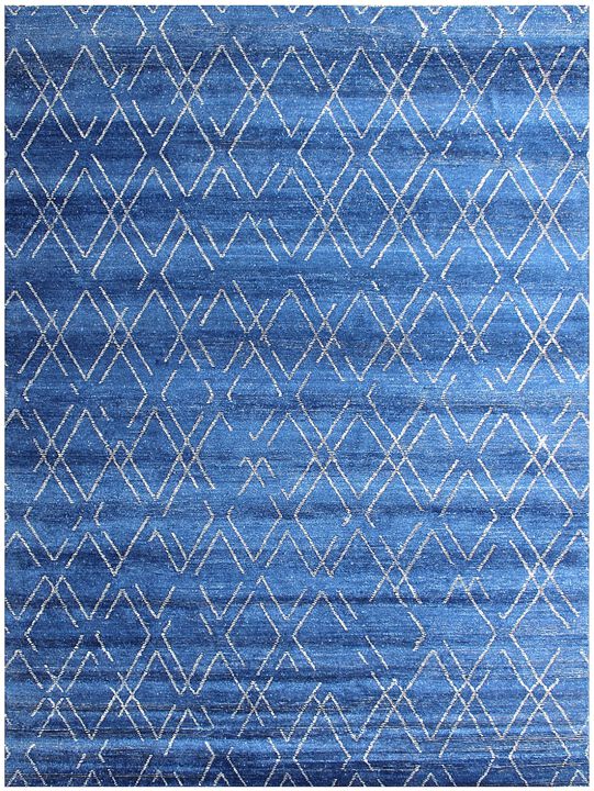 Erie Rug in Cobalt and Dove