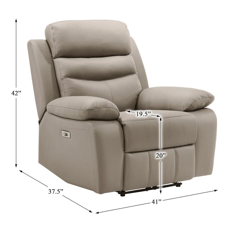 Lexicon Hancock Leather Power Reclining Chair