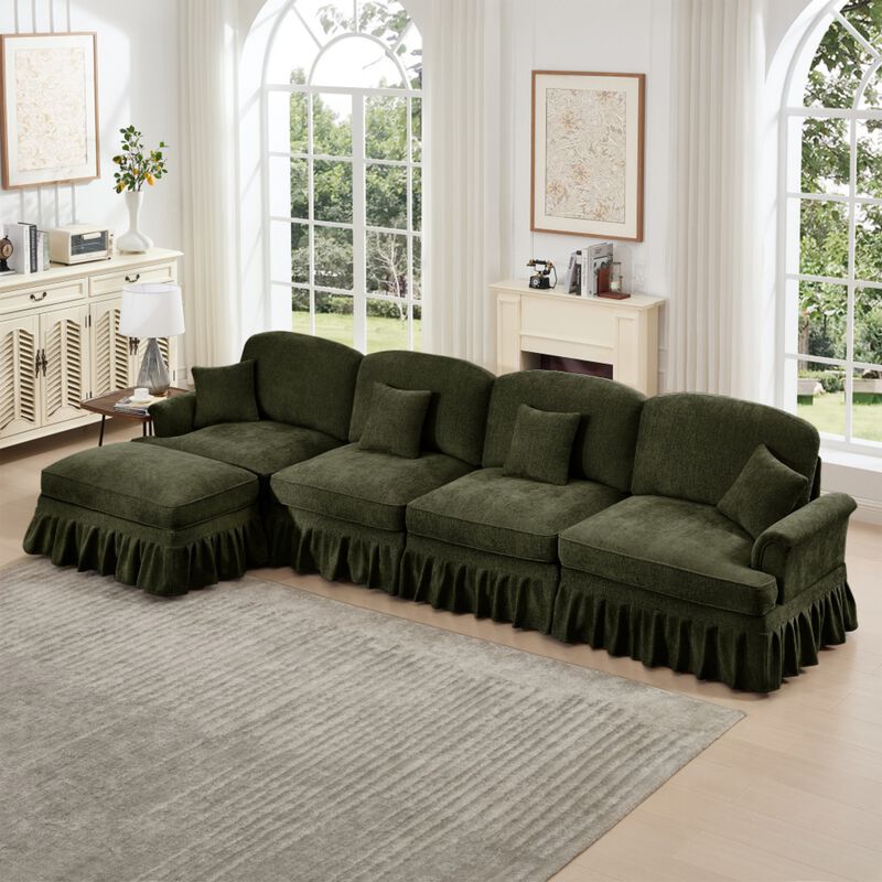 Webfur Mid-Century Modern L-Shaped Sectional Sofa image number 2