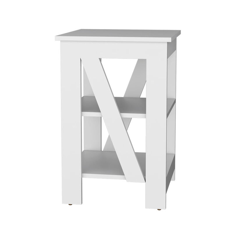 Side Table Rossville, Living Room, White