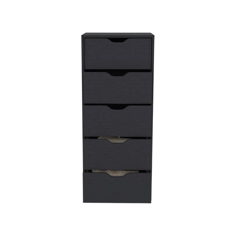 HomeRoots 18" Gray Five Drawer Standard Chest image number 2