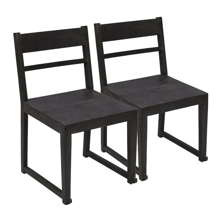 Fernious Dining Chair in Dark Gray 2-Piece Set