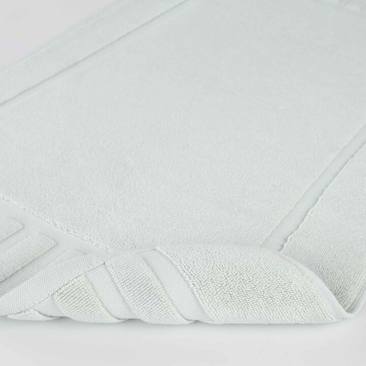 Modern Absorbent Cotton Bath Mat Set of 2 with Washable Fabric