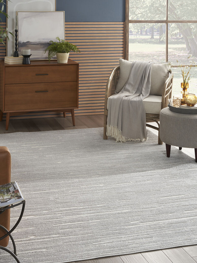 Care Free CAF04 Light Gray 9'2" x 12' Rug