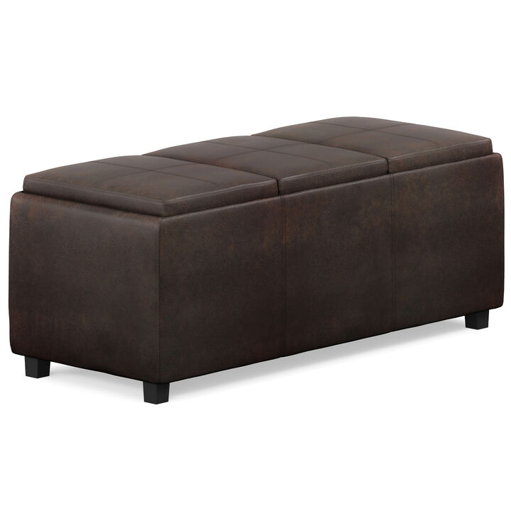 Simpli Home Avalon Storage Ottoman