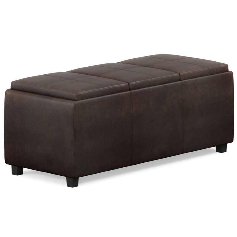 Simpli Home Avalon Storage Ottoman image number 0