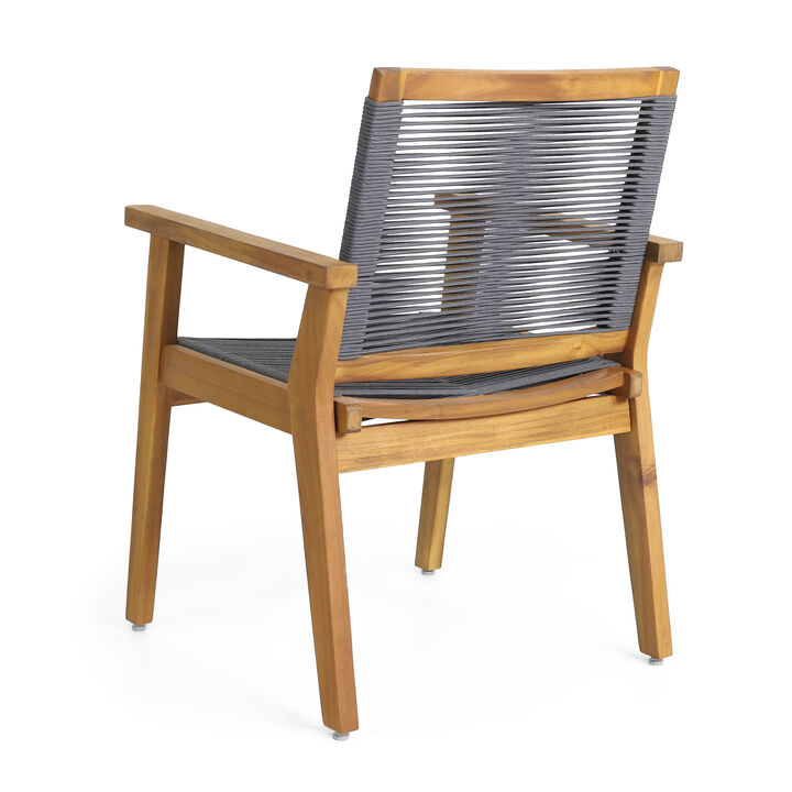 Merax Transitional Rope Weave Outdoor Lounge  Chairs