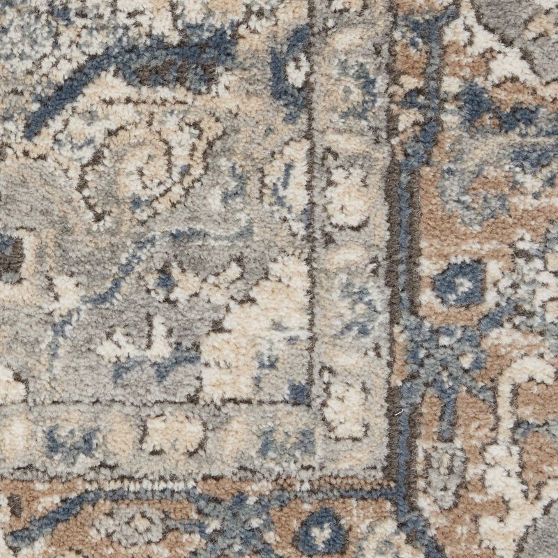 HomeRoots Medallion Power Loom Runner Rug image number 3