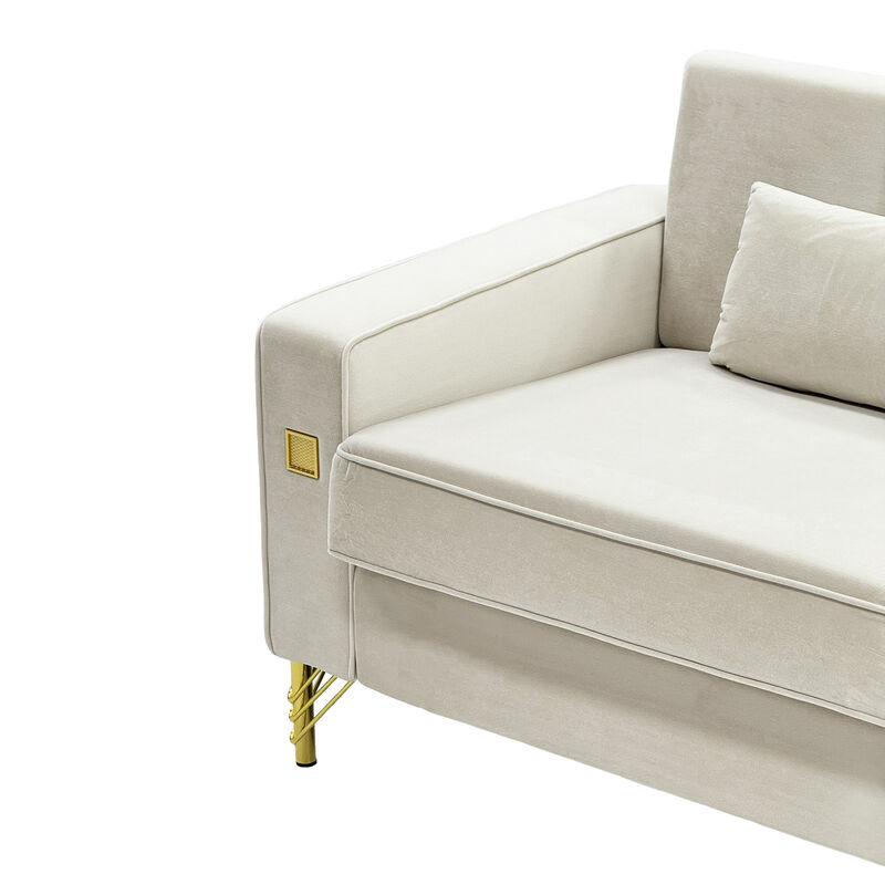 Stapak Velvet Sofa image number 4