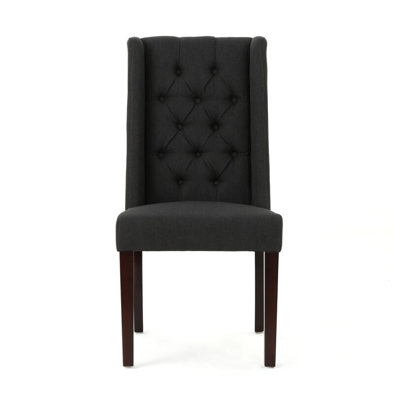 Streamdale Elegant Tufted Wingback Dining Chairs Sophistication and Comfort