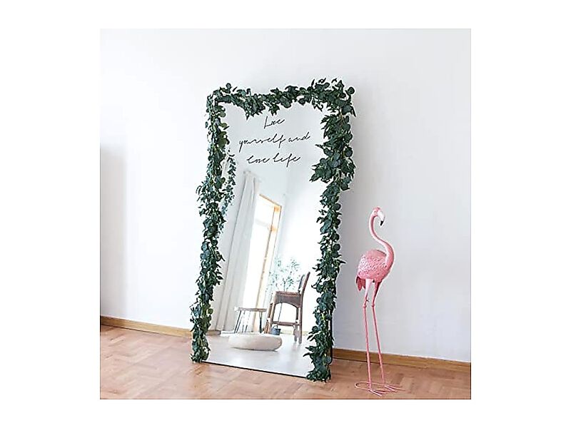 3 Pack Fake Eucalyptus Vines 6 Ft Silk Ivy Garland Odorless Lush Green Leaves image number 3