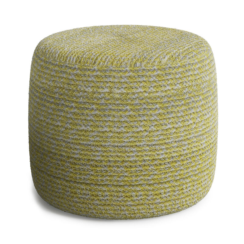 Bayley Round Braided Pouf