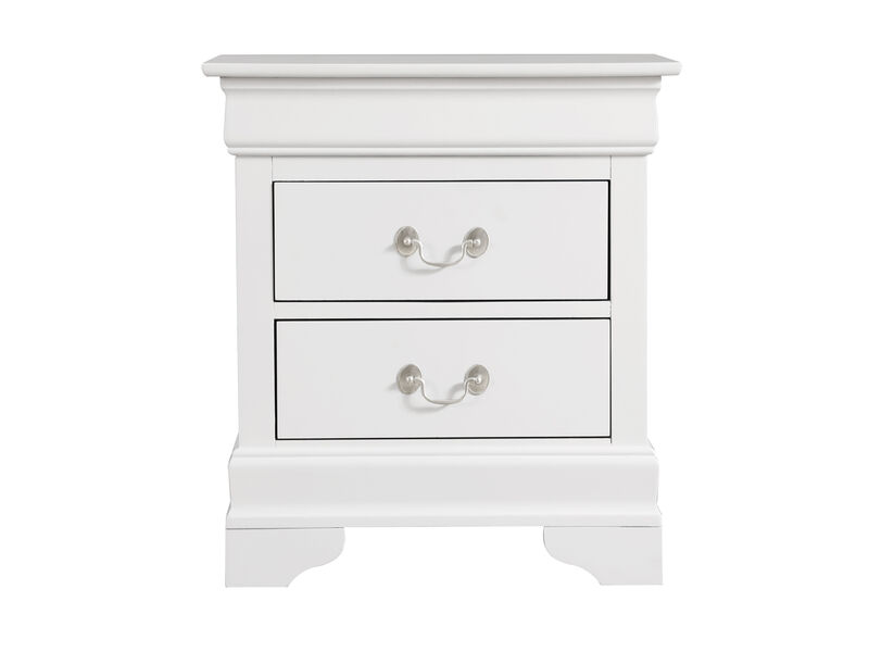 Louis Philippe 2-Drawer Nightstand (24 in. H X 22 in. W X 16 in. D)
