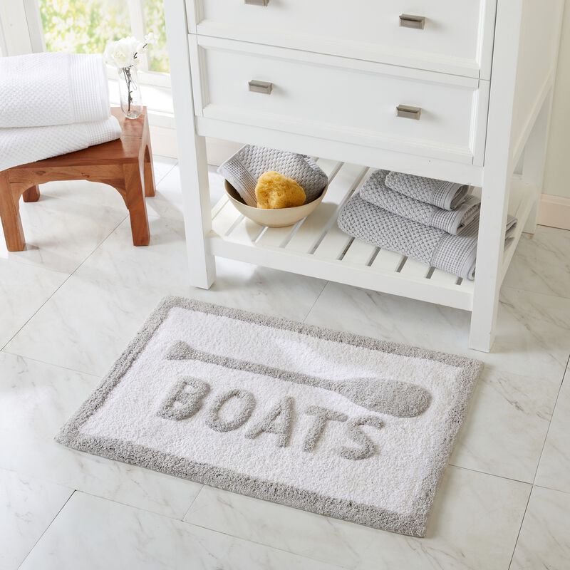 Market & Place Cotton Tufted Coastal Bath Rug