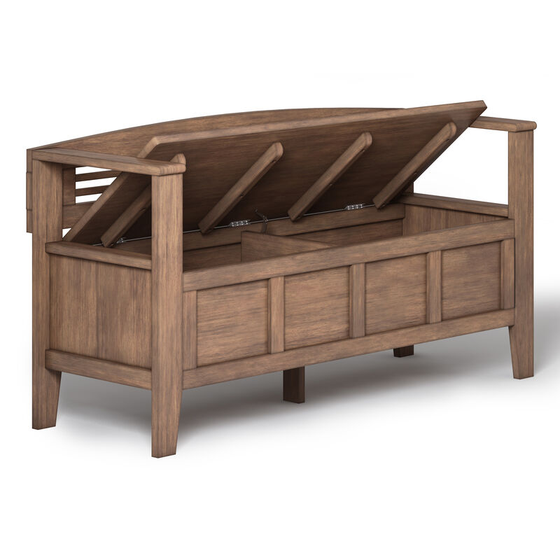 Simpli Home Adams Entryway Storage Bench image number 3