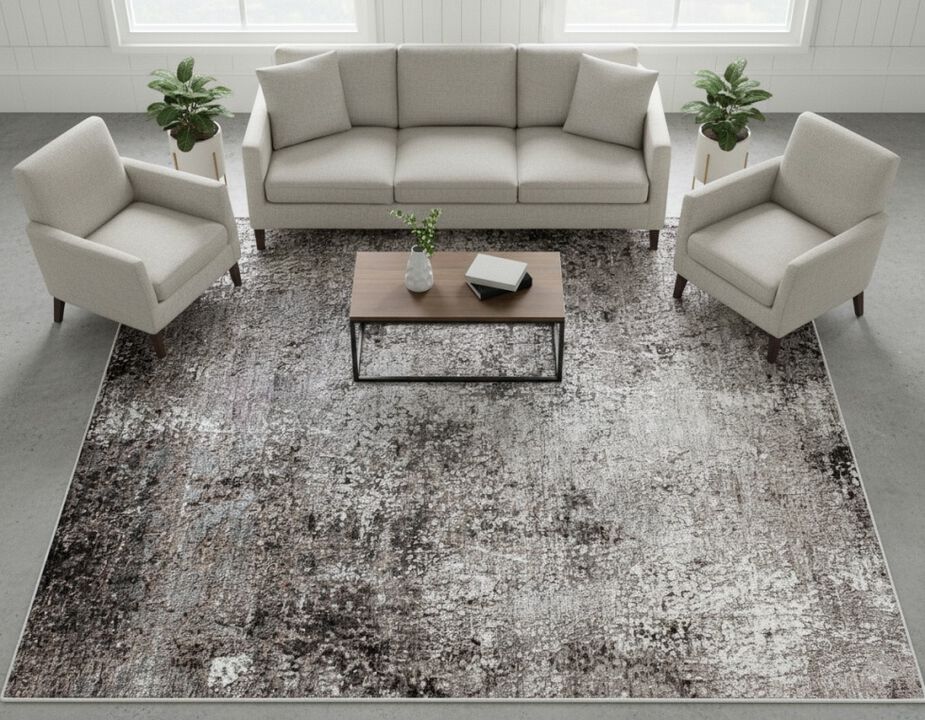 Amour 840218 Charcoal 8' x 10' Rug