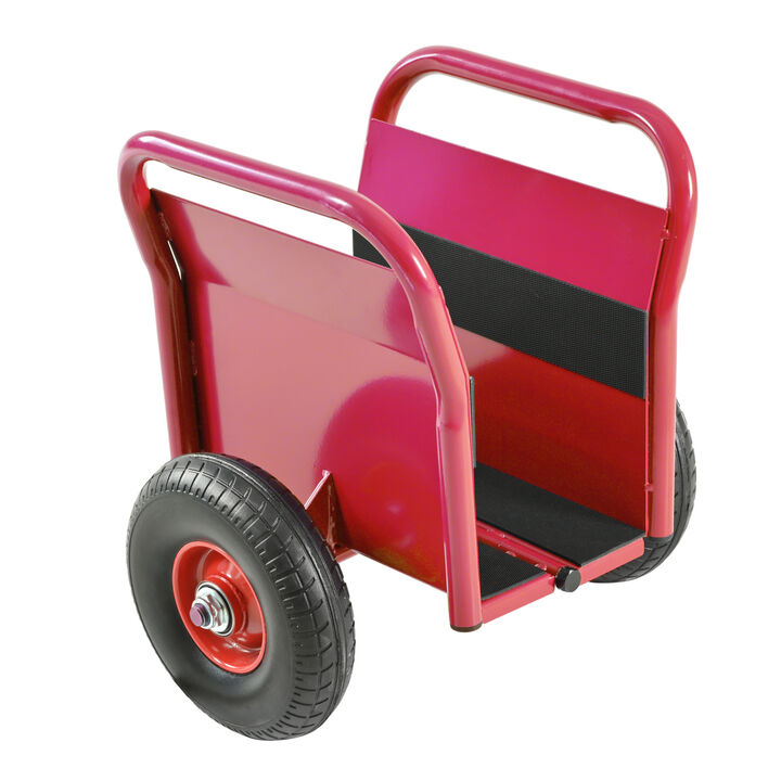 ELEMENT ACE Heavy Duty 1000 LBS Load Capacity Panel Slab Dolly with 10 Inch Solid Rubber Tires Auto Clamp Design for Drywall Sheet Door Material All Terrain Movement