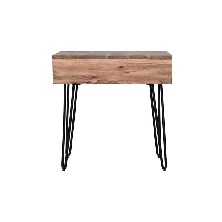 Jofran Rollins Solid Acacia Side End Table