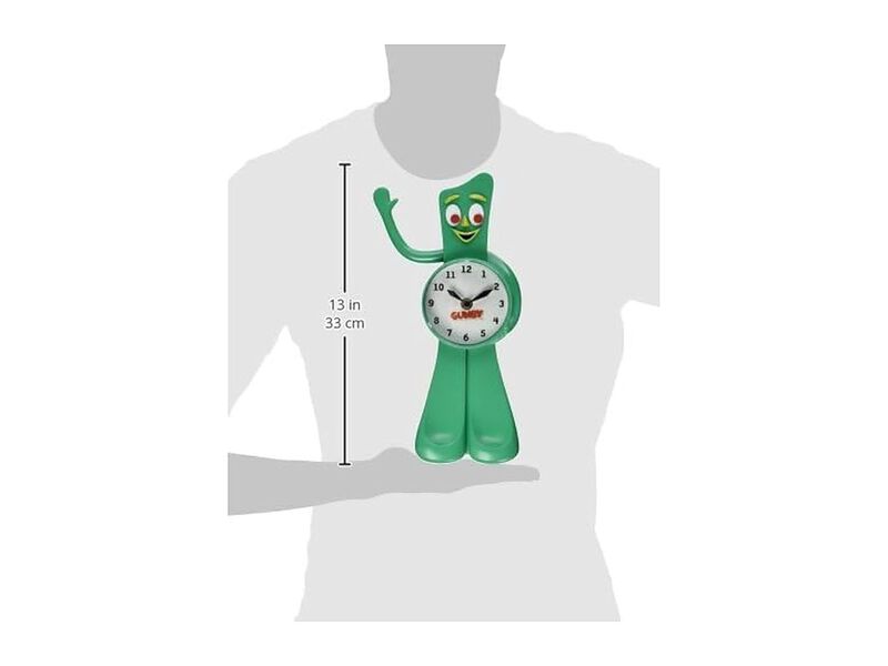 Croce Gumby Motion Waving Arm Tall Wall Clock 13 Inch Retro Home Decor image number 3