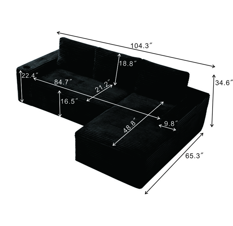 Soscik 104" Cloud Sectional image number 3