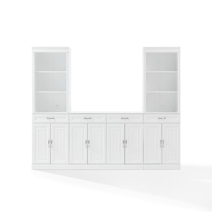 Stanton 3-Piece Sideboard And Storage Bookcase Set
