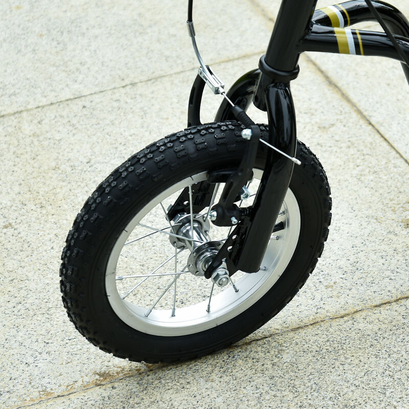 BreeBe Youth Scooter Front and Rear Caliper Dual Brakes 12-Inch Inflatable Front Wheel Ride On Toy image number 7