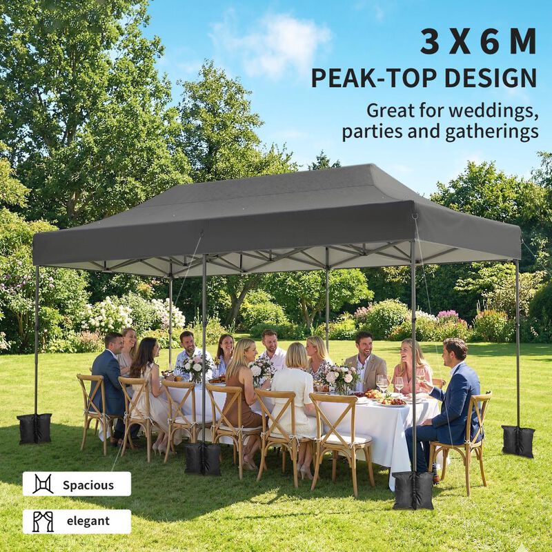 Hivvago Heavy Duty 10x20 Pop Up Tent image number 3