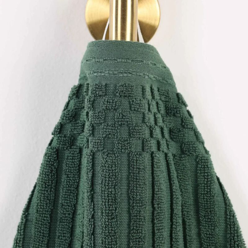 2-Piece Cotton Ribbed Bath Towel Set &ndash; Plush and Quick-Dry image number 2